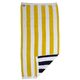 Personalized Yellow and Navy Stripe Beach Towel Image 2 of 4